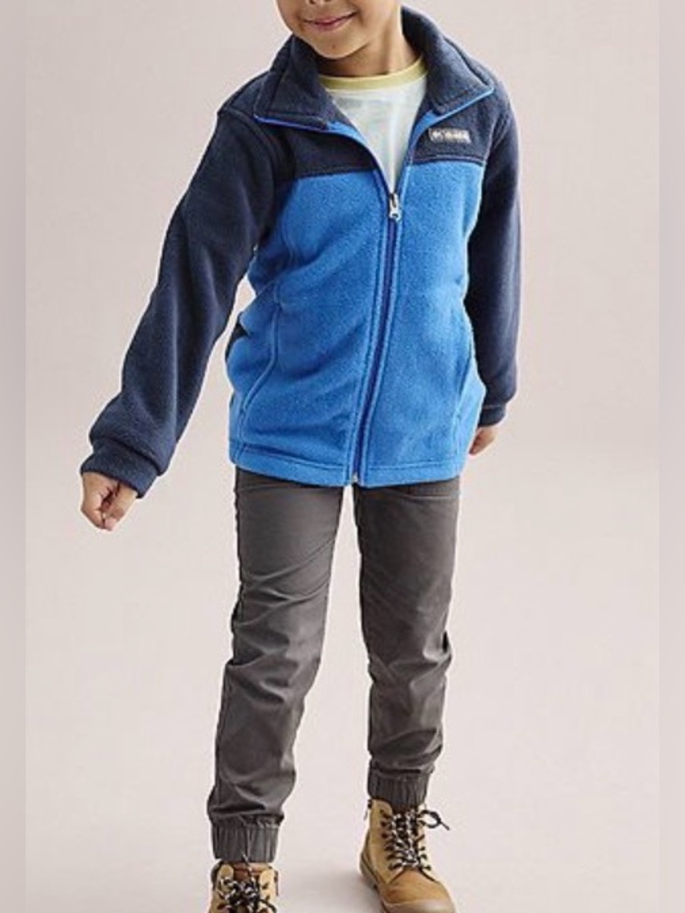 Columbia Boys Two-Tone Steen Fleece Jacket